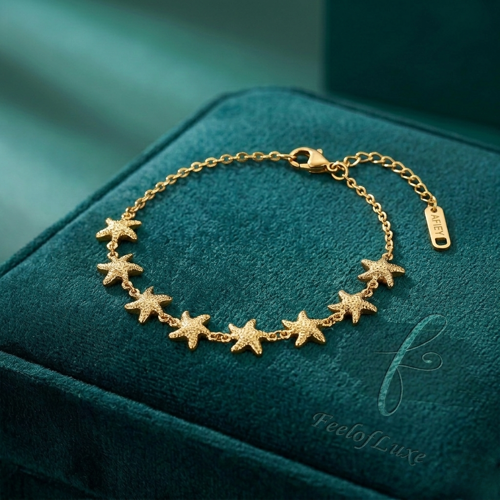 18K GOLD PLATED STAR FISH BRACELET