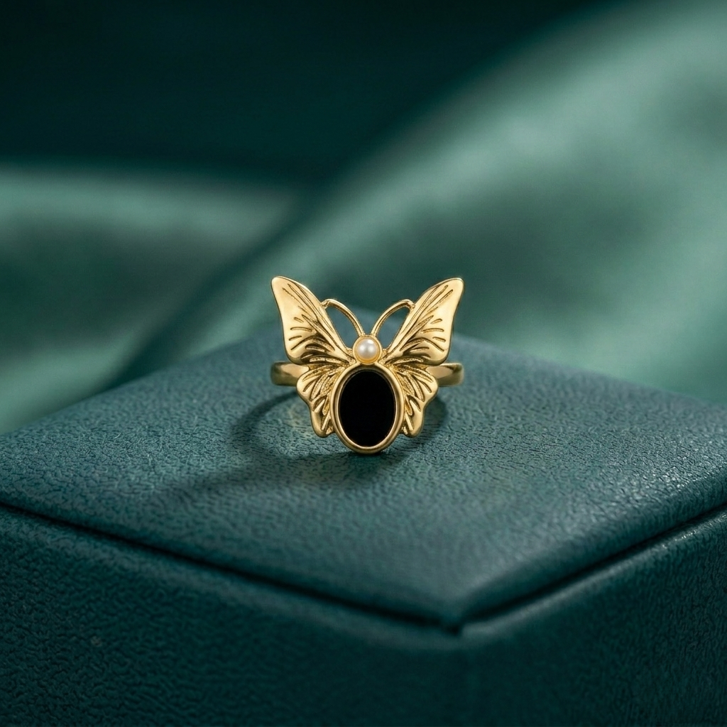 CUTE BUTTERFLY STYLE ADJUSTABLE RING