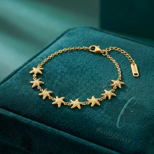 18K GOLD PLATED STAR FISH BRACELET