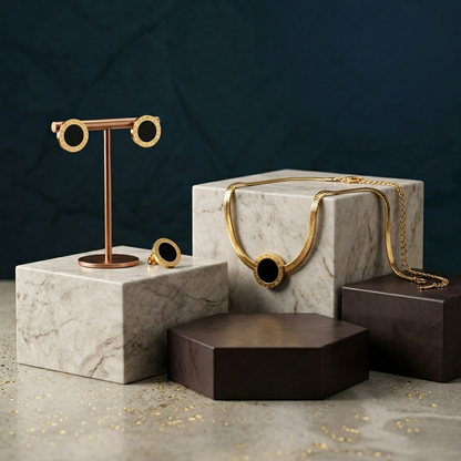 18K GOLD PLATED ROMAN SET