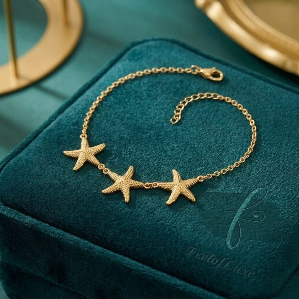 18K GOLD PLATED STAR STYLE BRACELET