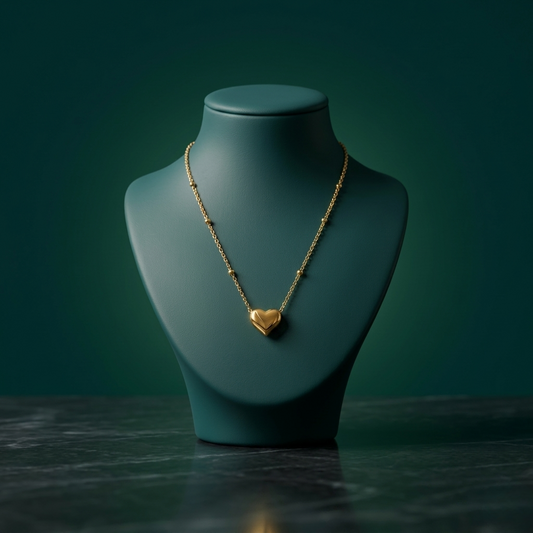 18K GOLD PLATED HEART DESIGN PENDANT