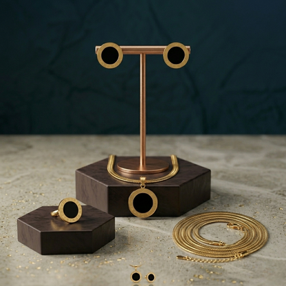 18K GOLD PLATED ROMAN SET