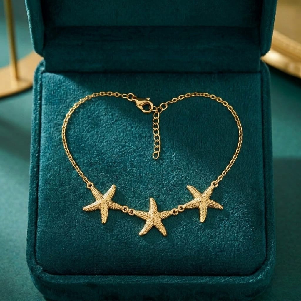 18K GOLD PLATED STAR STYLE BRACELET